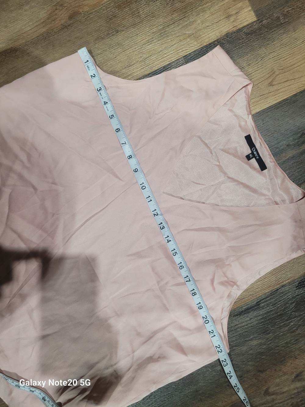 Quince Washable Silk V-Neck Shell Top Blush Pink XL EUC - Picture 8 of 8
